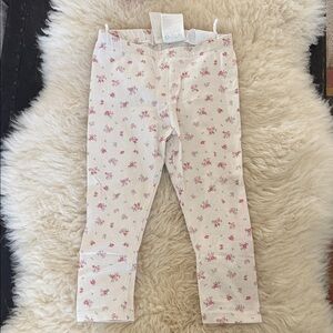 H&M Kids Leggings with Pink Floral Pattern
